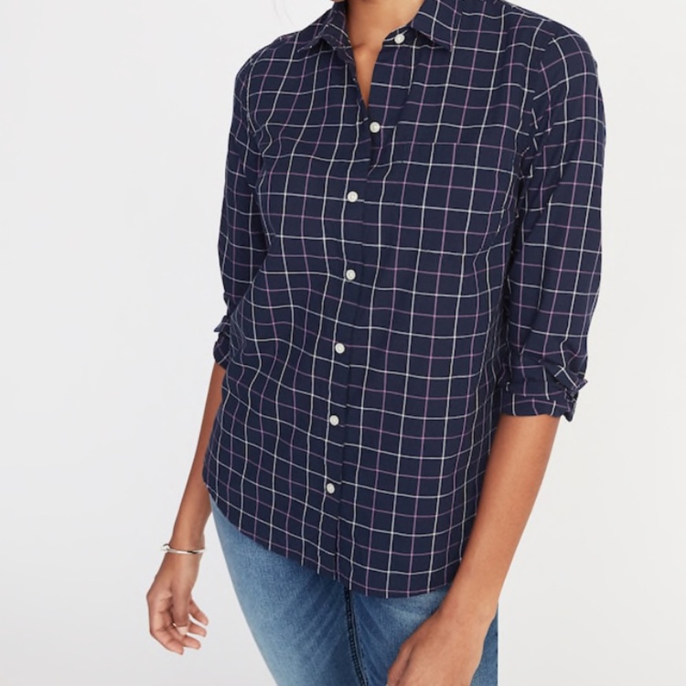 Button Down Plaid Women’s Old Navy Shirt
